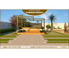 Aluminum Pergola Shades in Uae | Aluminum Louver Roofing Pergola.