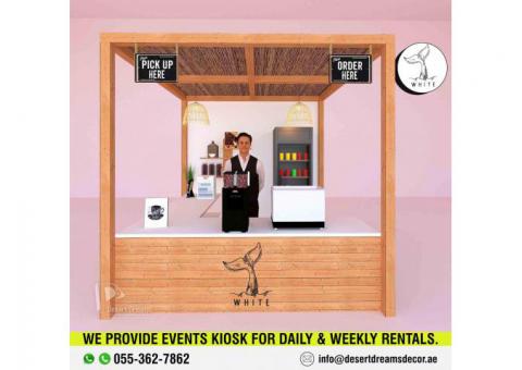 Daily and Weekly Rental Kiosk in Uae | 3D Design Service | Coffee Kiosk.