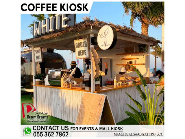 Daily and Weekly Rental Kiosk in Uae | 3D Design Service | Coffee Kiosk.