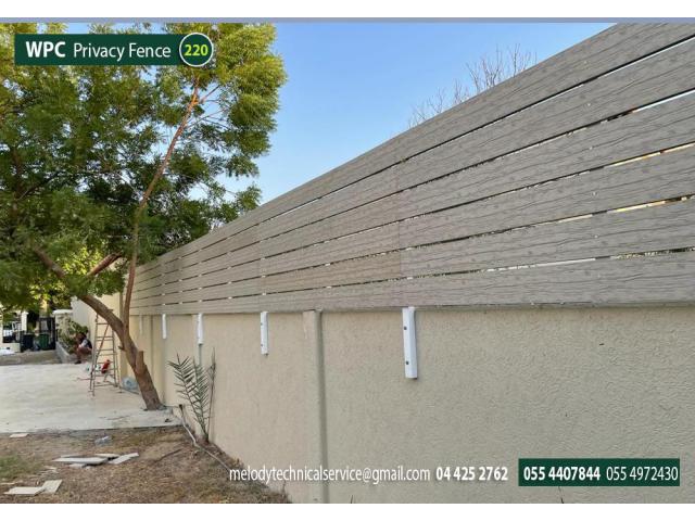 WPC fence contractor in Dubai | Composite wood fence Suppliers in UAE