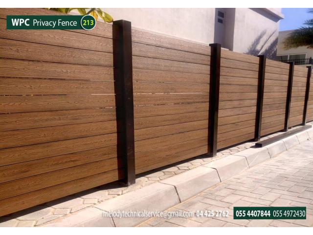 WPC fence contractor in Dubai | Composite wood fence Suppliers in UAE