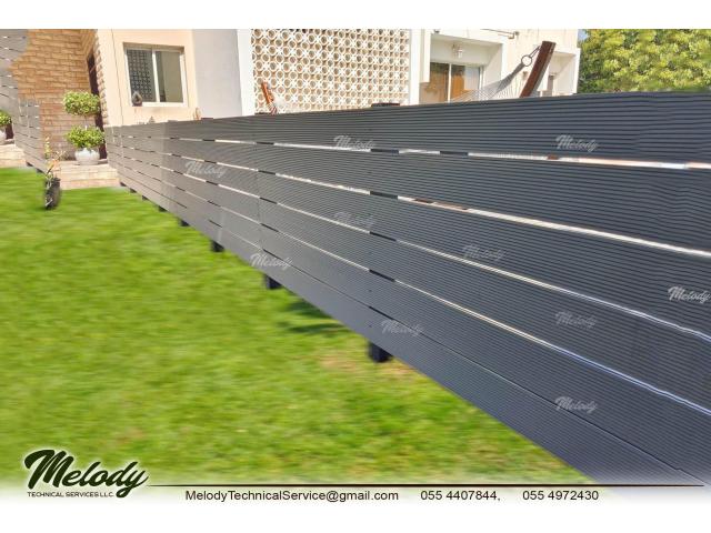 Wall Privacy Wooden Fence | WPC Fence | Garden fence in Dubai, Abu Dhabi