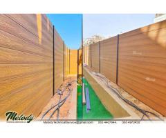 Wall Privacy Wooden Fence | WPC Fence | Garden fence in Dubai, Abu Dhabi