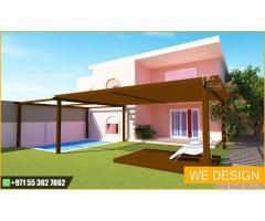 Supply and Install Wooden Pergola and Aluminum Pergola | Abu Dhabi | Dubai | Al Ain.