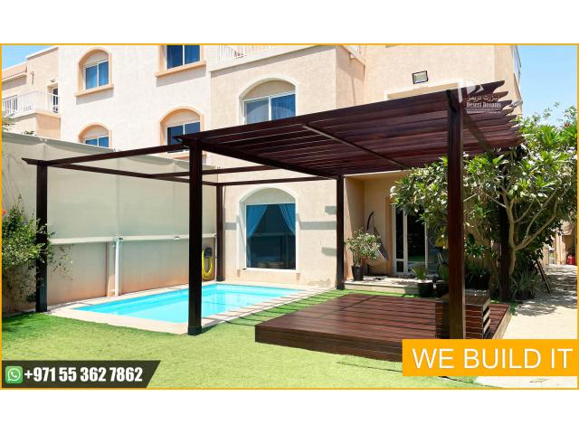 Supply and Install Wooden Pergola and Aluminum Pergola | Abu Dhabi | Dubai | Al Ain.