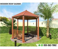 Wooden Gazebo Design and Install in Uae | Abu Dhabi | Dubai | Al Ain.