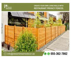 Restaurant Privacy Fences Uae | Swimming Pool privacy Fences | Dubai | Abu Dhabi.