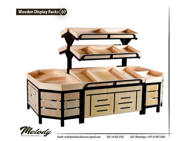 Bakery Wooden Rack | Bakery Rack Suppliers in Dubai | MDF Bakery Rack