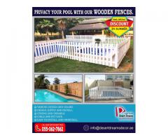 Wall Mounted Wooden Fence Dubai | Supply and Install Wooden Fence with Affordable Prices in Uae.