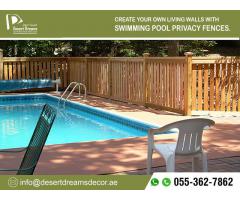 Wall Mounted Wooden Fence Dubai | Supply and Install Wooden Fence with Affordable Prices in Uae.