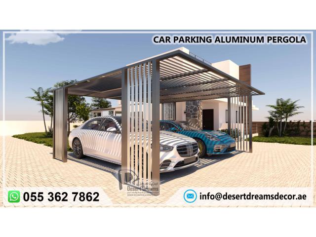 Car Parking Shades Suppliers in Uae | Aluminum and Wooden Structures | Lowest Prices.