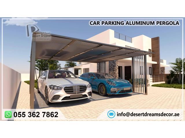 Car Parking Shades Suppliers in Uae | Aluminum and Wooden Structures | Lowest Prices.