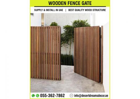 Wooden Privacy Fences in Abu Dhabi | Kids Play Area Fences | Wall Fences Uae.