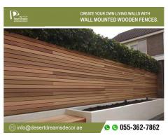 Wooden Privacy Fences in Abu Dhabi | Kids Play Area Fences | Wall Fences Uae.