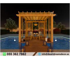 Wooden Pergola Manufacturer in Abu Dhabi | Affordable Prices | Uae.