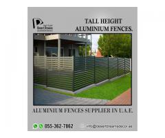 Aluminum Slatted Fence Abu Dhabi | Powder Coated Aluminum Privacy Fences Uae.