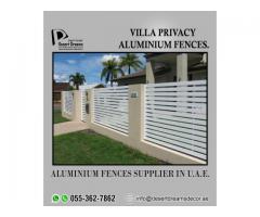 Aluminum Slatted Fence Abu Dhabi | Powder Coated Aluminum Privacy Fences Uae.