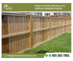 Wooden Fences Experts in Dubai, Abu Dhabi | White Color and Multi Color Fence in Uae.