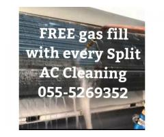 ac repair sharjah 055-5269352 ajman split clean maintenance gas fixing handyman cheap service