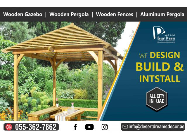 Design, Build and Install Wooden Gazebo in Uae | All Cities in Uae.