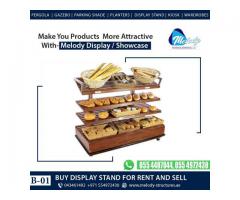 Wooden Display Stand in Dubai | Bakery Display Rack Suppliers in UAE
