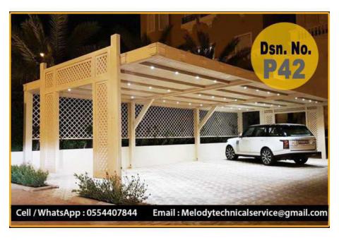 Wooden & WPC Car Parking Shade Suppliers in Dubai - UAE
