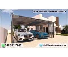 Vehicle Parking Wooden Pergola Uae | Vehicle Parking Aluminium Pergola | Dubai | Abu Dhabi.