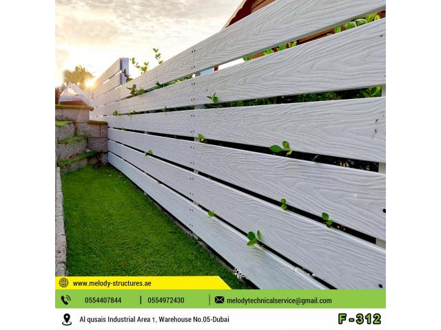WPC Fence Suppliers | WPC Privacy Fence | WPC Fence in Abu Dhabi