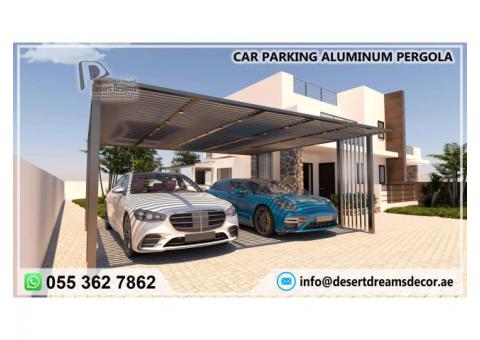Vehicle Parking Wooden Pergola | Vehicle Parking Aluminum Pergola | Uae.