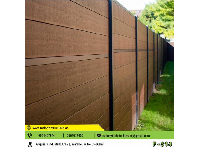 Wall Privacy WPC Fence | WPC Fence Suppliers | WPC Fence in Dubai