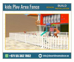 Wall Mounted Slatted Fences in Uae | Wooden Privacy Fence and Gates | Dubai.