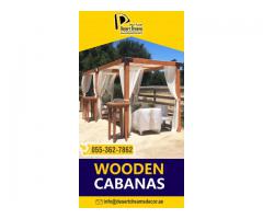Wooden Cabanas Manufacturer in Uae | Kids Play House | Outdoor Wooden Structures.