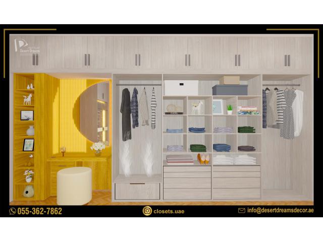 Walk-in Closets Design Uae | Wardrobes | Design and Build Cabinets Abu Dhabi.