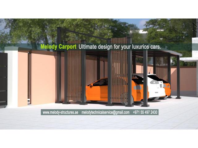 Aluminium Carport in Dubai | Steel Carport Shade in UAE | Carparking shade suppliers in Dubai