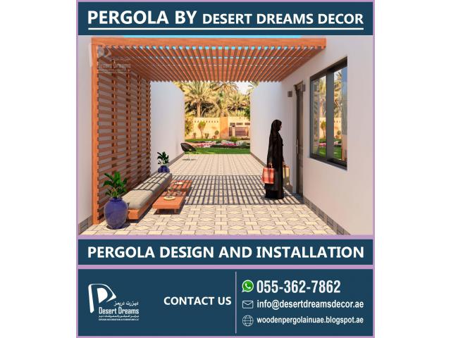 Wooden Pergola by Desert Dreams Decor | We Provide Best Quality Wood Pergola in Uae.