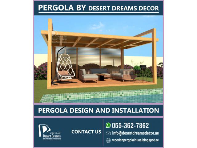 Garden Pergola Dubai | Supply and Install Wooden Pergola | Special Discount in Summer.