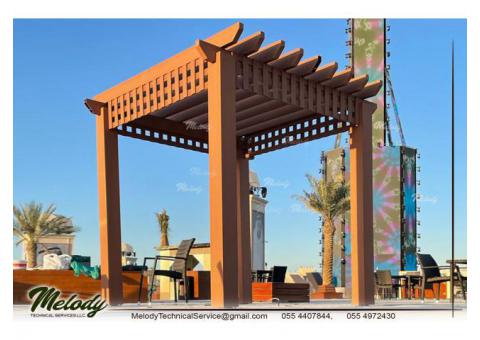 Buy Wooden Pergola in Dubai At Melody Structures in UAE