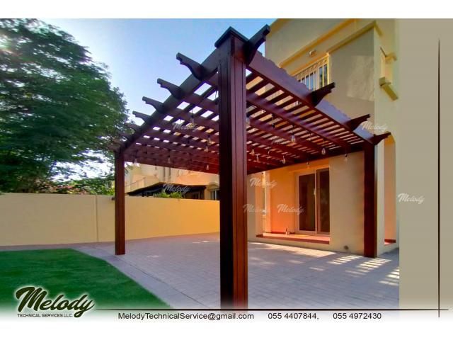 Buy Wooden Pergola in Dubai At Melody Structures in UAE