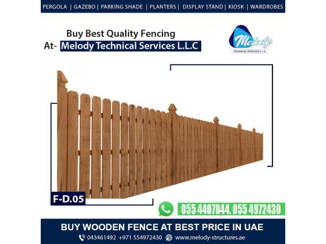 Garden Fencing Suppliers | Wooden Fence | Picket Fence in UAE