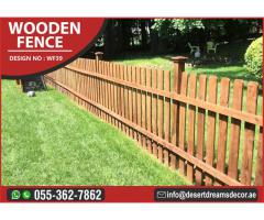 Kids Privacy Wooden Fence Dubai | White Picket Fence | Swimming Pool Fence.