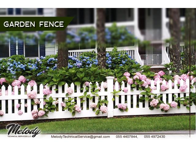 Wooden Fence | Picket fence | Garden fence Supply and install in UAE