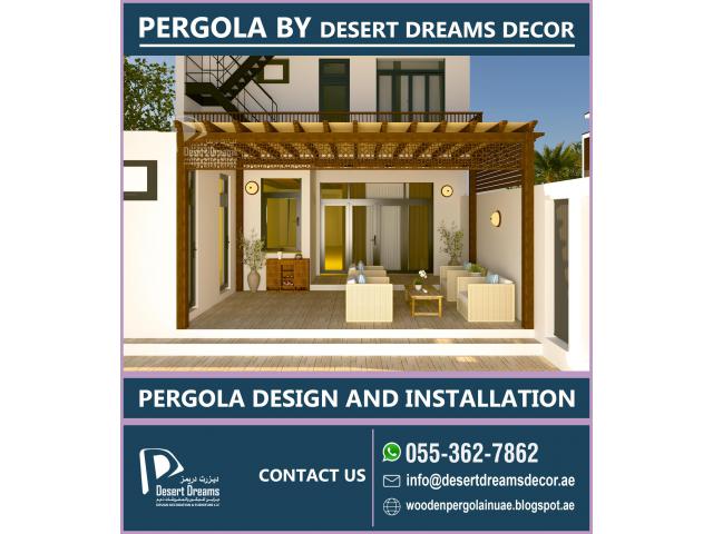 Solid Wood Pergola in Dubai at Affordable Prices with High Quality Materials.