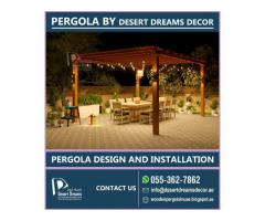 Solid Wood Pergola in Dubai at Affordable Prices with High Quality Materials.