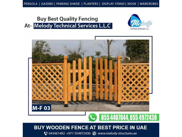 Buy Wooden Fence in Dubai | 20% off Today At Melody