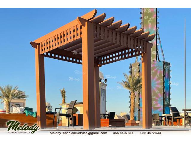 WPC Pergola in Dubai | WPC Pergola Supply & Install in UAE