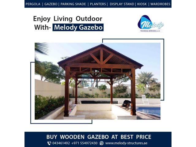 Wooden Gazebo in Dubai | Wooden Gazebo Manufacturer in Abu Dhabi Sharjah