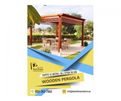 Two Tier Wooden Pergola Uae | Supply and Install Wooden Pergola Uae.