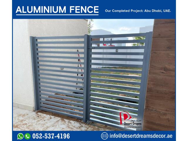 Aluminum Fence Dubai | Aluminum Slatted Fence | Louver Aluminum Fence Abu Dhabi.