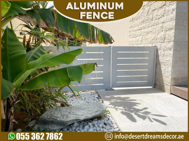 Aluminum Fence Dubai | Aluminum Slatted Fence | Louver Aluminum Fence Abu Dhabi.