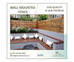 Wooden Slatted Fences Panels in Uae | Vertical Privacy Fences Dubai.
